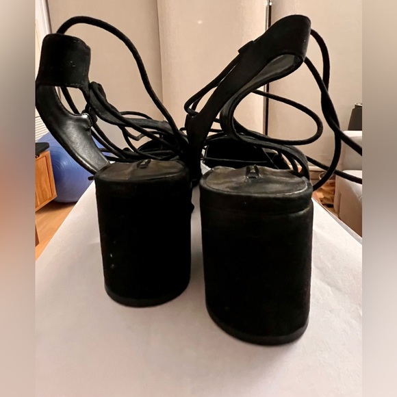 Zara Basic Lace-Up Sandals 1 inch - US 10 / EU 41 - Picture 4 of 5